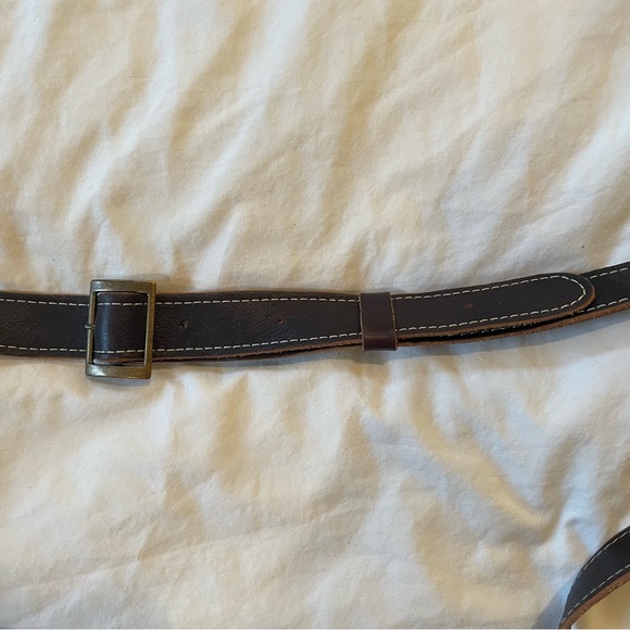 100% Leather Kolash shoulder bag. Black with brown, orange and turquoise detail - Picture 7 of 11